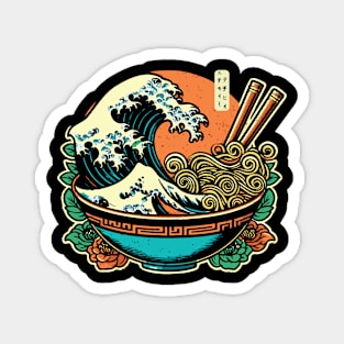 The Great Wave Of Ramen Magnet