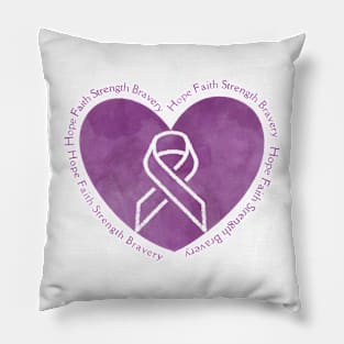 Hope Faith Strength Bravery IBD Awareness Merchandise Pillow