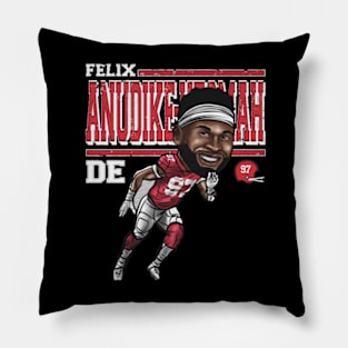 Felix Anudike-Uzomah Kansas City Cartoon Pillow