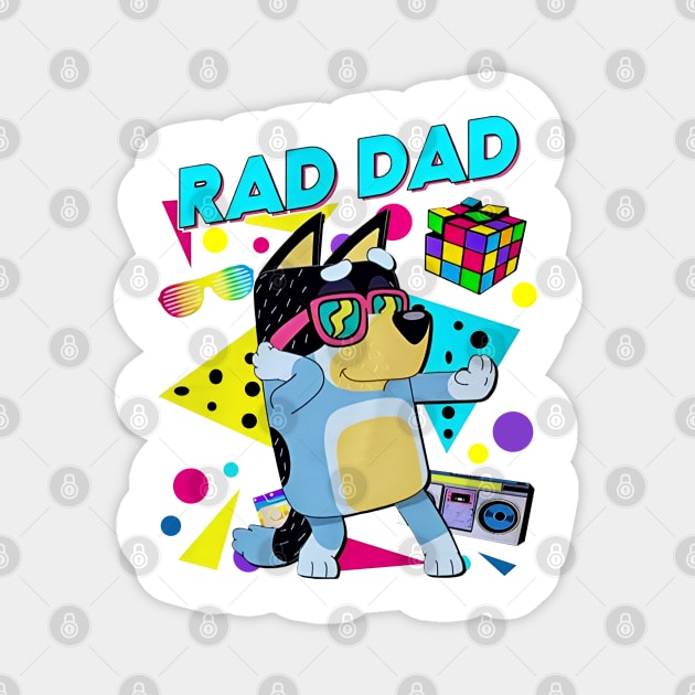 Rad dad Magnet by Quikerart