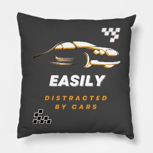 Easily distracted by cars Pillow