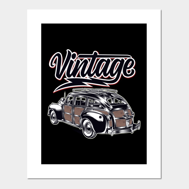 Vintage Cars Retro Vintage Aesthetic Posters And Art Prints Teepublic
