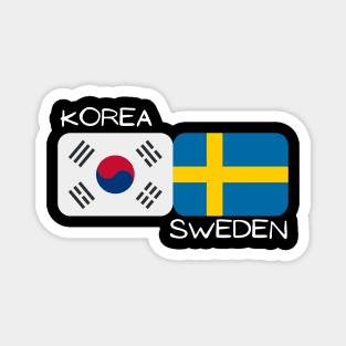 Korean Swedish - Korea, Sweden Magnet