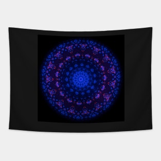 After Midnight Glow Mandala (wide) Tapestry
