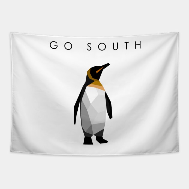 Go South - Pinguin (light only) Tapestry by MikeDrago