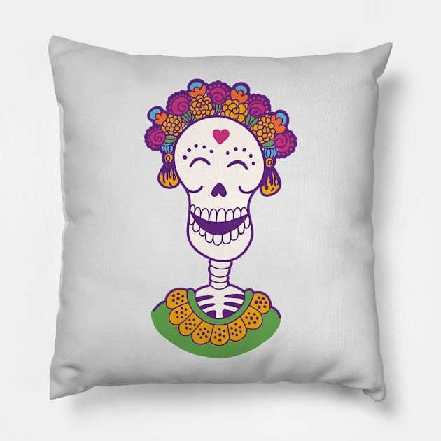 Catrina Pillow by Eduardo Tejedor