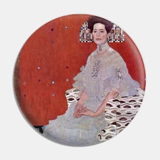 Gustav Klimt - Portrait of Fritza Riedler Pin