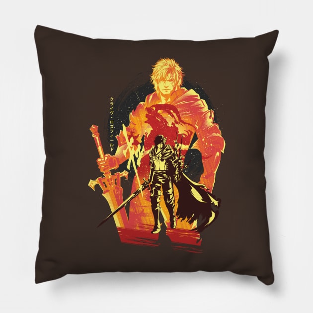 First Shield of Rosaria v2 Pillow by HyperTwenty