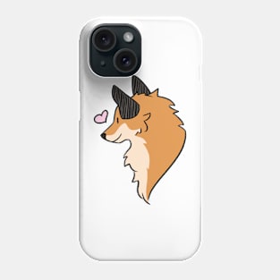 little fox doodle Phone Case