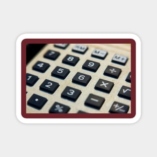 By The Numbers Calculator Magnet