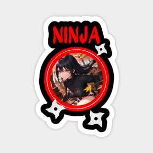 Ninja Target Love Cute Anime Girl Magnet