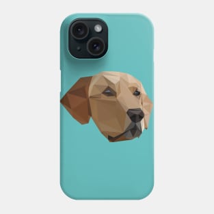 Low poly labrador Phone Case