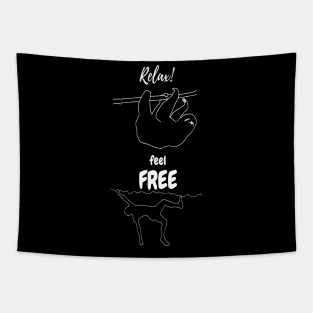 Relax and feel free climbing design Tapestry