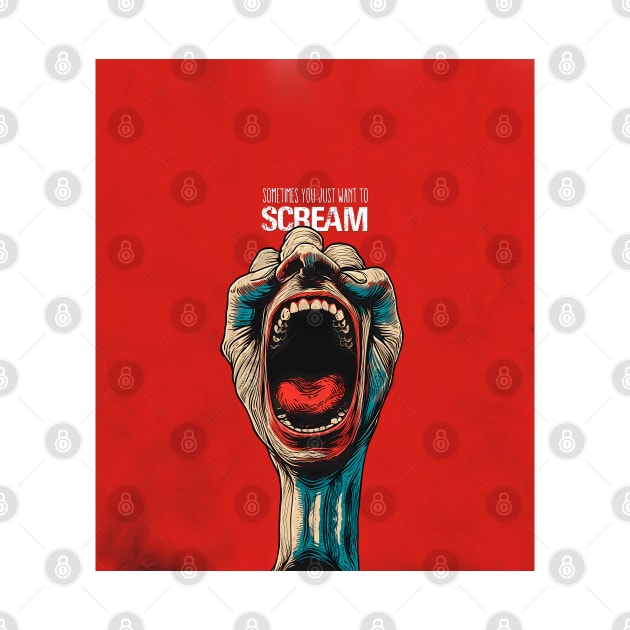 Screaming Hand: Sometimes We All Want to Scream by Puff Sumo