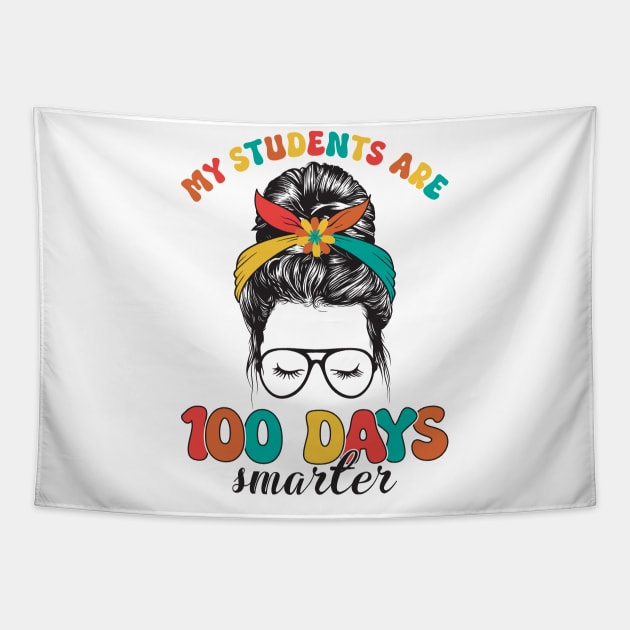 My students are 100 days smarter Tapestry by sufian