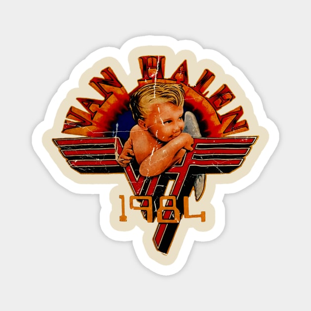 Vintage Van Halen 80s Magnet by PANCORE NYOWO BINGUNG