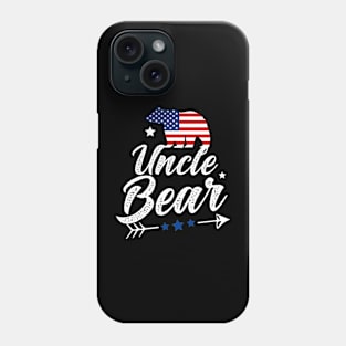 Uncle Bear Patriotic Flag Matching 4th Of July Phone Case