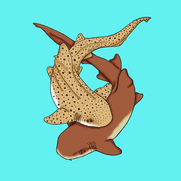 Carpet Shark Pair by HonuHoney