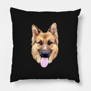 German Shepherd Light Beauty Pillow