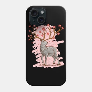 Cherry Blossom Deer Sakura Phone Case