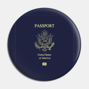 United States passport Pin