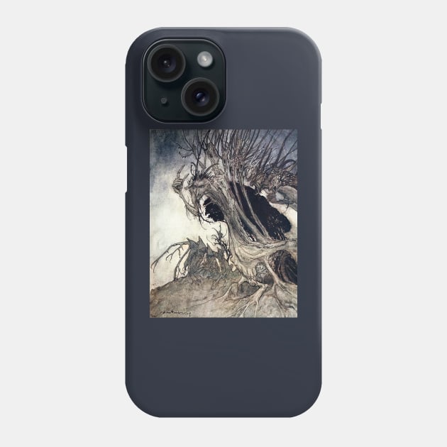 Calling Shapes and Beckoning Shadows - Arthur Rackham Phone Case by forgottenbeauty