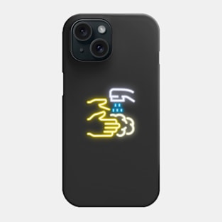 WASH YOUR HANDS NEON SIGN Phone Case