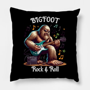 Bigfoots Midnight Jam Session Pillow