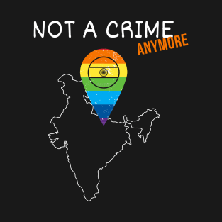 India Gay Shirt - Not a Crime Anymore - Legalize Love For All T-Shirt