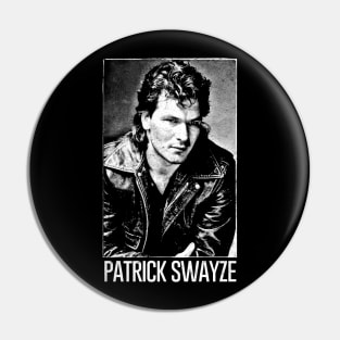 Patrick Swayze ∆ 90s Styled Retro Graphic Design Pin