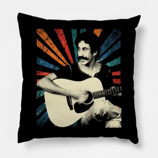 sketc vintage jim croce Pillow