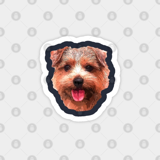 Norfolk Terrier Magnet by ElegantCat