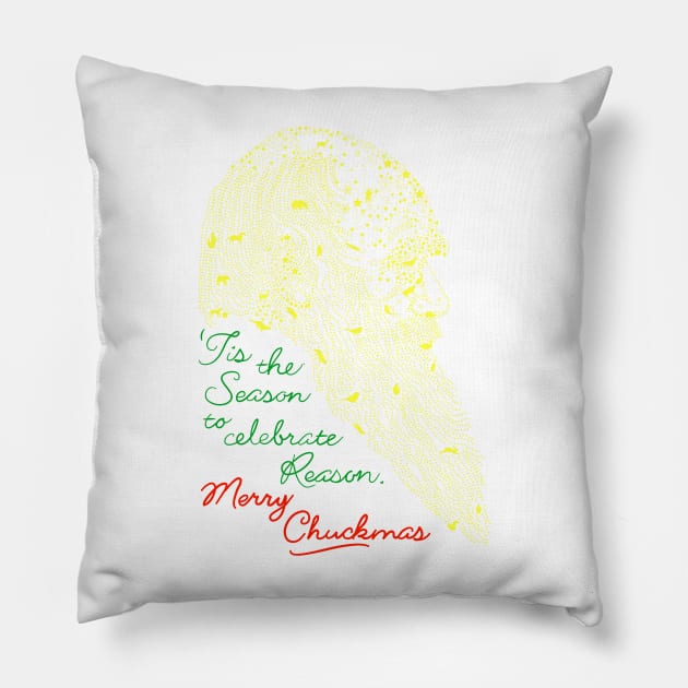 "Merry Chuckmas!" by Tai's Tees Pillow by TaizTeez