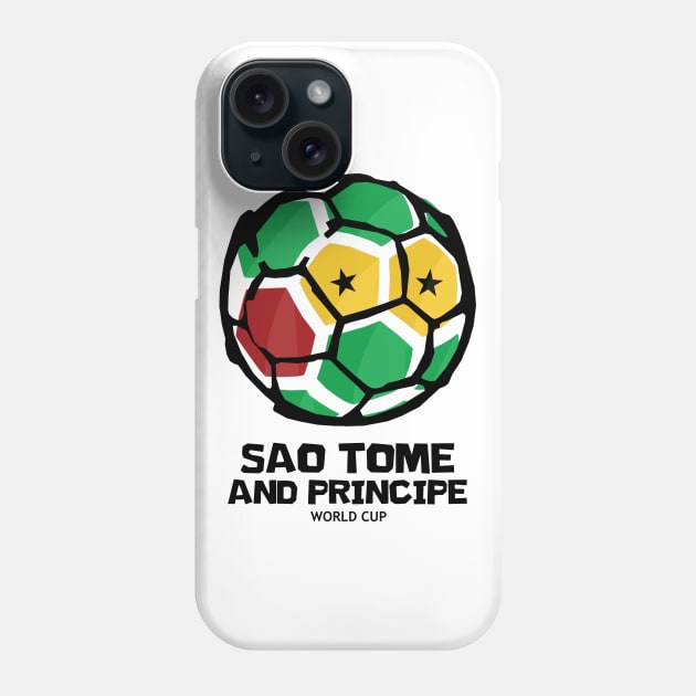 Sao Tome and Principe Football Country Flag Phone Case by KewaleeTee