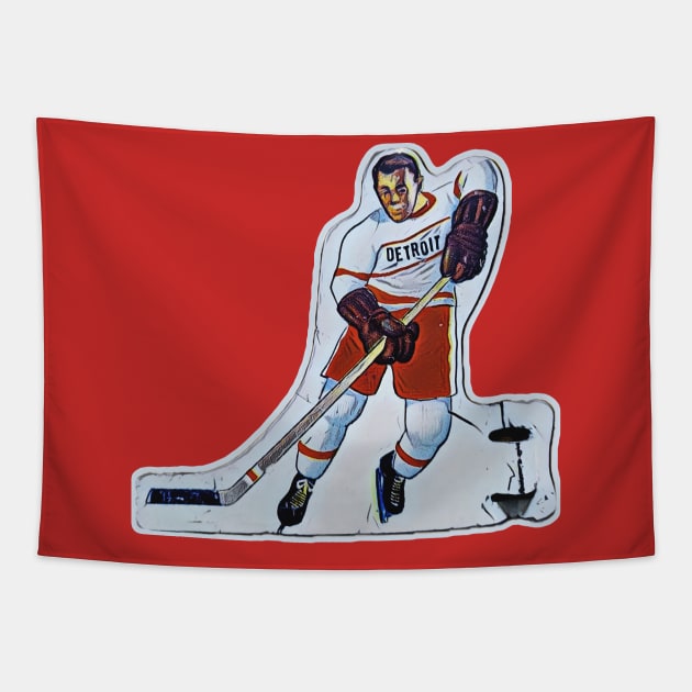 Coleco Table Hockey Players - Detroit Red Wings Tapestry by mafmove