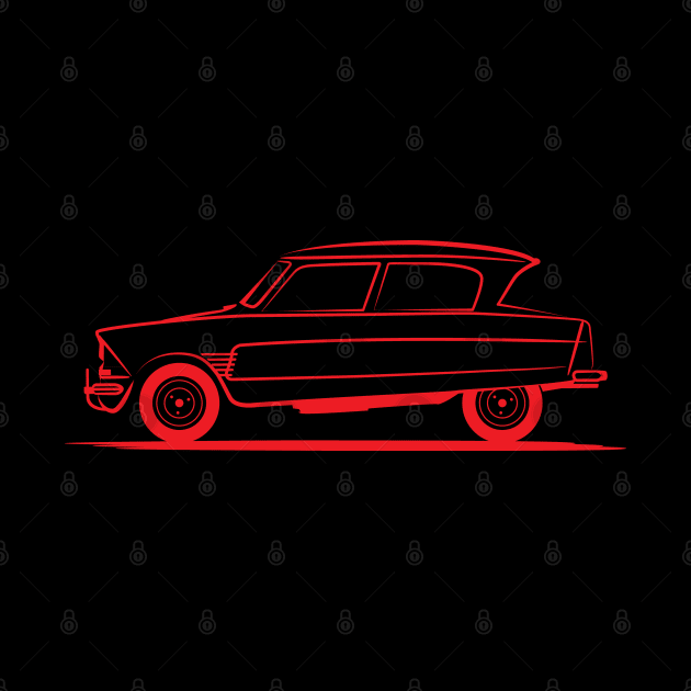 Citroen Ami 6, Ami 8 Red by PauHanaDesign