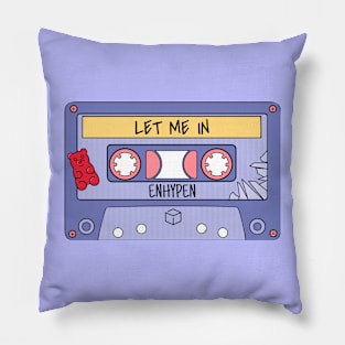 ENHYPEN Let Me In Cassette Tapes Pillow