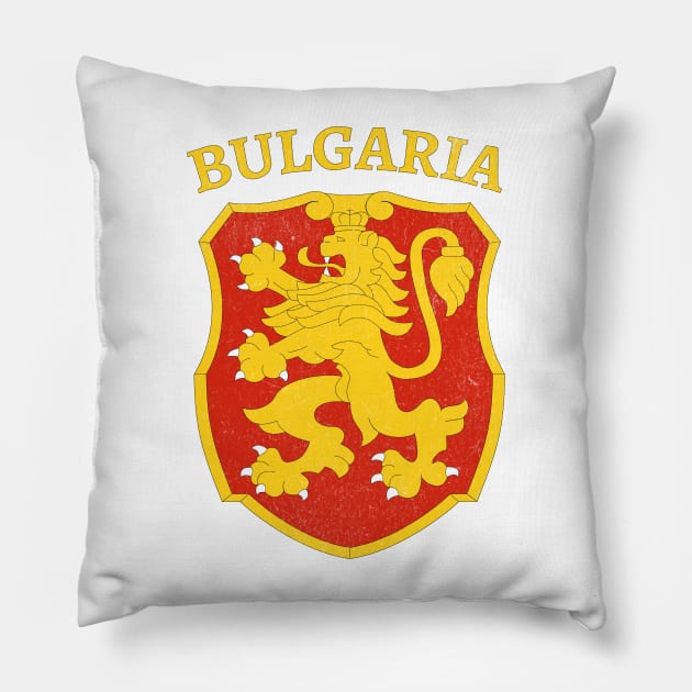 Bulgarian Coat of Arms Pillow by SunburstGeo