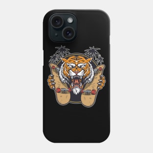 angry tiger face - tiger claw - wild animal Phone Case