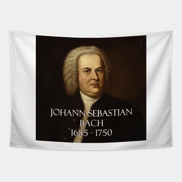 Great Composers: Johann Sebastian Bach Tapestry by Naves