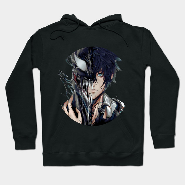 Venom Anime Drawing Anime Hoodie Teepublic De,Anatomy Anime Boy Reference