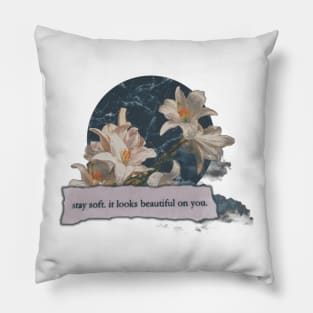 Women, woman, female, vintage, retro, aesthetic, quote, quotes, gifts for her, floral, marble fashion, clouds, love, romantic, music, art, literature Pillow