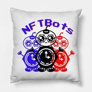 Retro Robot Gamer NFT Pillow