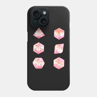 Pastel lesbian dice set Phone Case