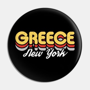 Retro Greece New York Pin