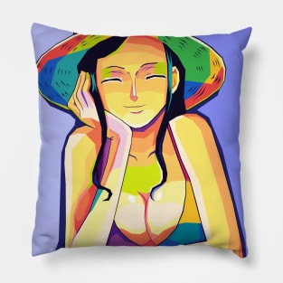 Nico Robin Wpap Pop Art Pillow