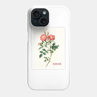 Red Flower of Life Japanese Design Phone Case