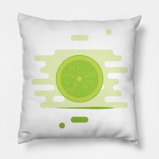 Lime slice in a splash of juice Pillow