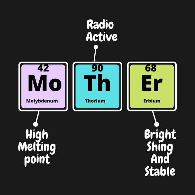 Womens Mother Periodic T-SHIRT , Funny Chemistry SHIRT ,Gifts for Women Men by Pop-clothes