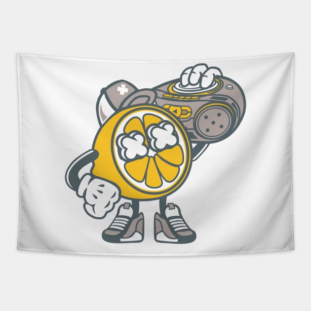 Lemon figure Tapestry by ShirtyLife
